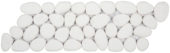 White Reconstituted Pebble Mosaic Interlocking Border | Glens Falls Tile & Supplies