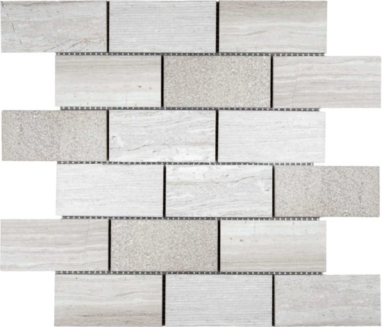 5x10cm Multi Finish Mosaic Limestone | Glens Falls Tile & Supplies