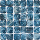 Glass Square Blue Marble Pattern Mix Mosaic | Glens Falls Tile & Supplies