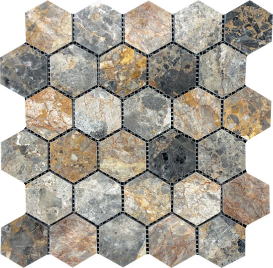 Hexagon Royal Vein Mosaic | Glens Falls Tile & Supplies