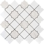Star & Square White & Beige Mix Marble | Glens Falls Tile & Supplies