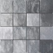 Zellige Glazed Ceramic Grey Mix 3"x3" | Glens Falls Tile & Supplies