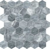 Aqua Intenso 2 Hexagon Mosaic | Glens Falls Tile & Supplies