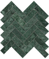 Diosa Verde 1.25x4 Herringbone Mosaic | Glens Falls Tile & Supplies