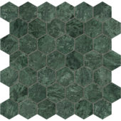 Diosa Verde 2 Hexagon Mosaic | Glens Falls Tile & Supplies