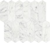 Eterna Bianco 2x6 Polished Picket Mosaic | Glens Falls Tile & Supplies