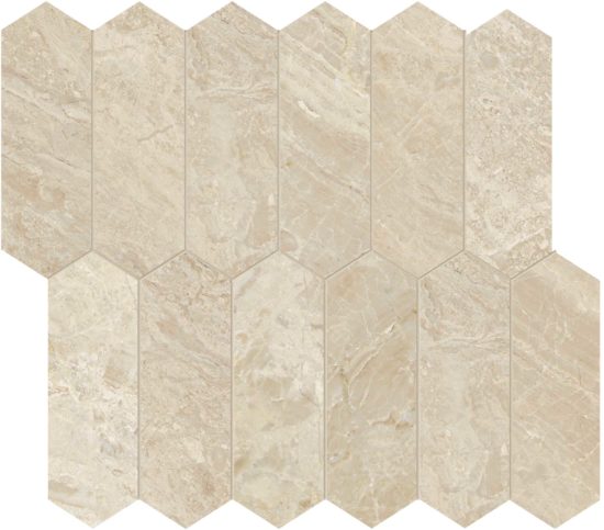 Impero Reale 2x6 Polished Picket Mosaic