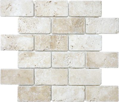 Ivory 2×4 Brick Mosaic