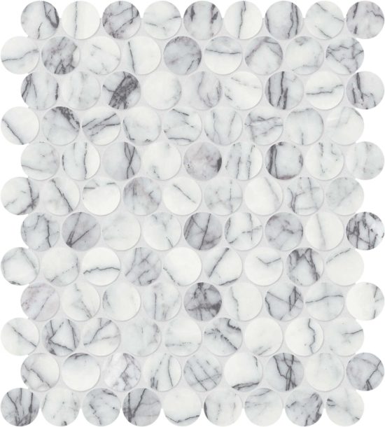 Lilac Volta 1.25 Penny Round Mosaic