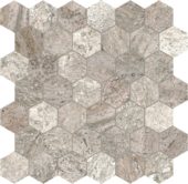Silver Ash 2 Hexagon Mosaic | Glens Falls Tile & Supplies