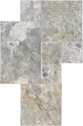 Silver Ash Cobble Pattern Set | Glens Falls Tile & Supplies