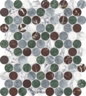 Utopio 1.25 Penny Round Tropic Mosaic | Glens Falls Tile & Supplies