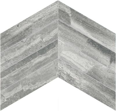 Volcana Notte 2×8.5 Chevron Mosaic