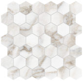 Royal Stoneworks 2" Calacatta Royale Hex | Glens Falls Tile & Supplies