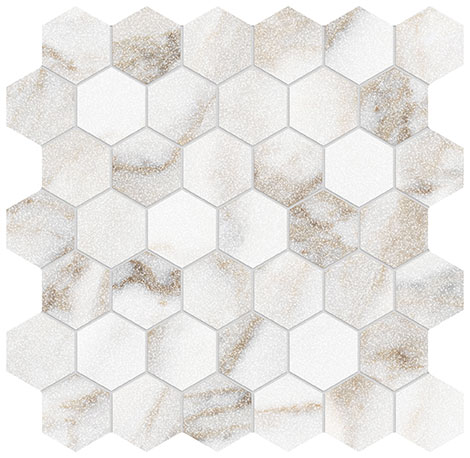 Royal Stoneworks 2″ Calacatta Royale Hex