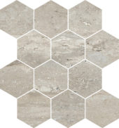 Saturnia 3x3 Hex Silver Matte | Glens Falls Tile & Supplies