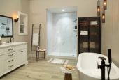 Carrara Marble Gloss Shower Wall Kit 30x60x94 | Glens Falls Tile & Supplies