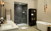 Cracked Slate Gloss Shower Wall Kit 30x60x94 | Glens Falls Tile & Supplies