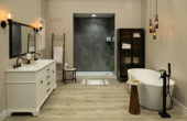 Cracked Slate Gloss Shower Wall Kit 36x60x94 | Glens Falls Tile & Supplies