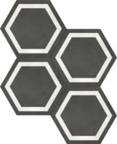Form 7" Hexagon Frame Graphite | Glens Falls Tile & Supplies