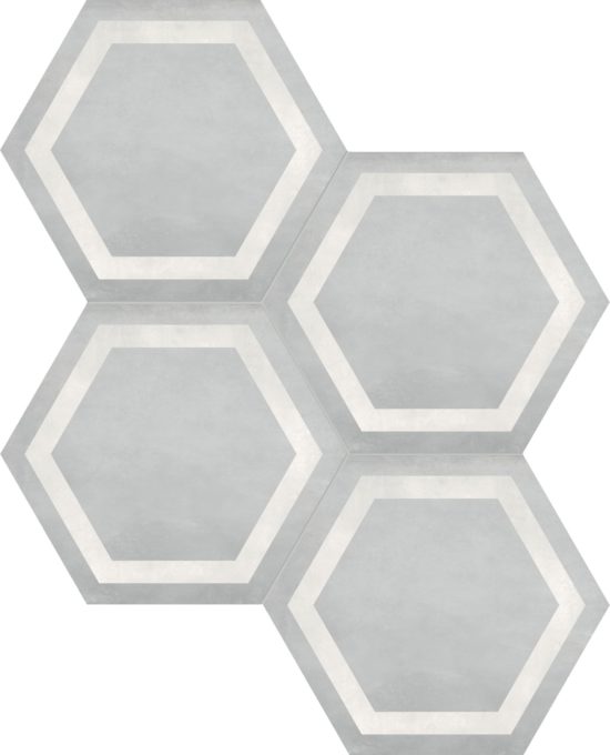 Form 7" Hexagon Frame Ice | Glens Falls Tile & Supplies