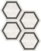 Form 7" Hexagon Frame Ivory | Glens Falls Tile & Supplies