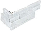Ledger Stone 6x18 Glacier Assembled Corner | Glens Falls Tile & Supplies