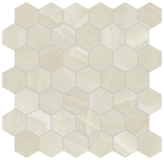 Lustra 2" Hex Onyx Crema Honed | Glens Falls Tile & Supplies