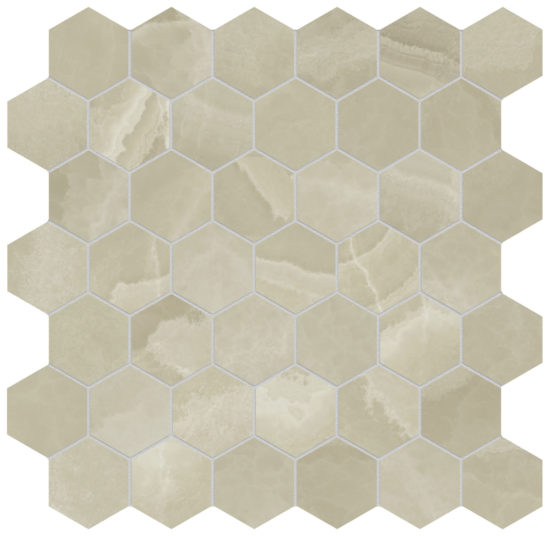 Lustra 2" Hex Onyx Hazel Honed | Glens Falls Tile & Supplies