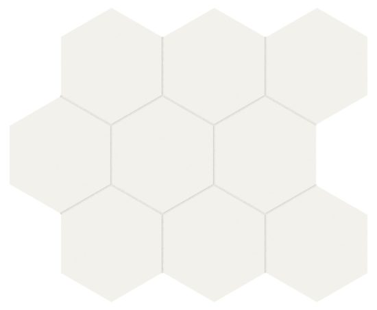 Monoforma 4" Hex Moonlight Silk | Glens Falls Tile & Supplies