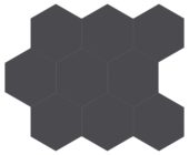 Monoforma 4" Hex Shilhouette Silk | Glens Falls Tile & Supplies
