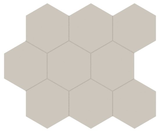 Monoforma 4" Hex Storm Silk | Glens Falls Tile & Supplies