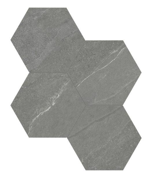 Nord 6 Hex Chromium | Glens Falls Tile & Supplies