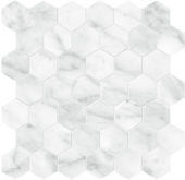 Plata Carrara Abisso 2 Hexagon Matte | Glens Falls Tile & Supplies