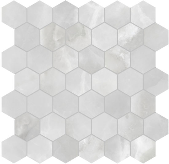 Plata Onyx Crystallo 2 Hexagon Polished | Glens Falls Tile & Supplies