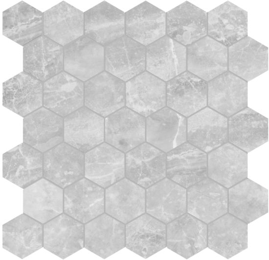 Plata Perla Grigia 2 Hexagon Matte | Glens Falls Tile & Supplies