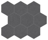 Serena 4" Hex Flint | Glens Falls Tile & Supplies