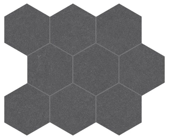 Serena 4" Hex Flint | Glens Falls Tile & Supplies