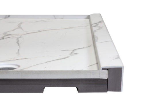 Shower Pan 30x60 Bianco Marble | Glens Falls Tile & Supplies