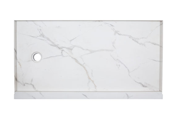 Shower Pan 30x60 Bianco Marble | Glens Falls Tile & Supplies