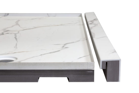 Shower Pan 32x60 Bianco Marble | Glens Falls Tile & Supplies