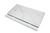 Shower Pan 32x60 Bianco Marble | Glens Falls Tile & Supplies