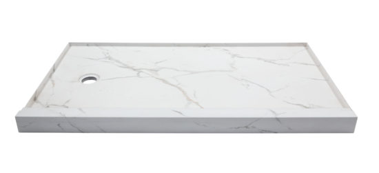 Shower Pan 32x60 Bianco Marble | Glens Falls Tile & Supplies