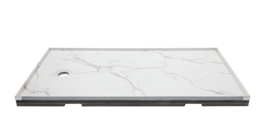 Shower Pan 36x60 Bianco Marble | Glens Falls Tile & Supplies