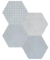 Tapestri 8.5 Denim Blend Hexagon | Glens Falls Tile & Supplies