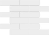 White Brick Pattern Glossy Glazed Ceramic 2"x6" | Glens Falls Tile & Supplies