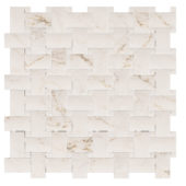 Treasure II Perfect Calacatta 1x2 Basketweave | Glens Falls Tile & Supplies