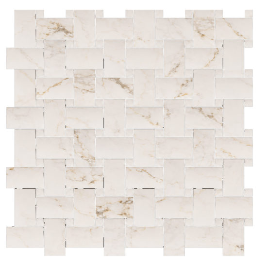 Treasure II Perfect Calacatta 1x2 Basketweave | Glens Falls Tile & Supplies