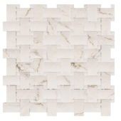 Treasure II Perfect Calacatta 1x2 Basketweave | Glens Falls Tile & Supplies