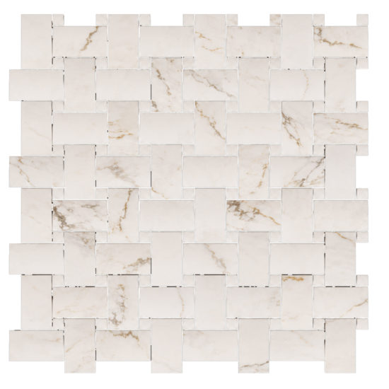 Treasure II Perfect Calacatta 1x2 Basketweave | Glens Falls Tile & Supplies